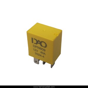 میکرو رله 4 فیش زرد 40 آمپر برند دیاکو (کد 809)