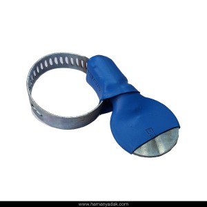 بست دستگیره دار شیلنگ سایز 25 × 18 آبی