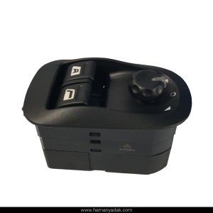 کلید شیشه بالابر اتو پژو 206 تیپ 5 جدید تک سوکت برند هیرکان