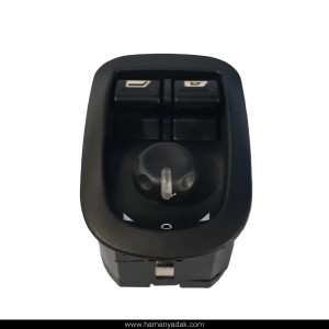 کلید شیشه بالابر اتو پژو 206 تیپ 5 قدیم دو سوکت برند هیرکان