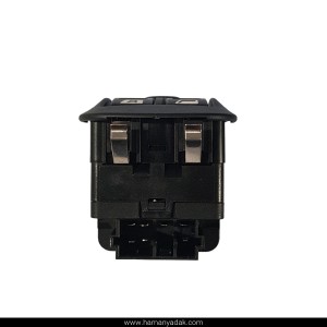 کلید شیشه بالابر اتو پژو 206 تیپ 5 قدیم دو سوکت برند هیرکان