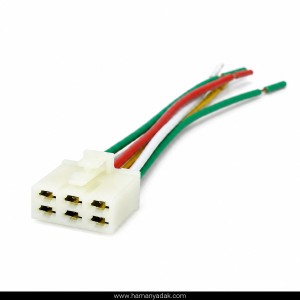 سوکت 6 فیش مادگی خطر عقب پراید و نیسان برند +BBZ