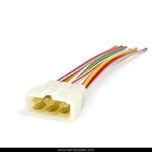 سوکت 6 فیش نری خطر عقب پراید و نیسان برند +BBZ