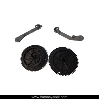 پک چرخ دنده و بازویی (پلاستیک فشرده) دما و هوا پنل کشویی 4 حالته برند +BBZ