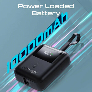 بهترین پاوربانک پرومیت مدل POWERPOD-10 - همه چی بازارBLK ظرفیت ۱۰۰۰۰ میلی‌آمپرساعت - همه چی بازار