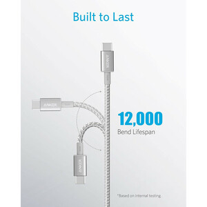 کابل تبدیل USB-C به USB-C انکر 100 واتمدل A8757 طول 1.8 متر - همه چی بازار