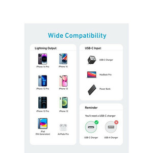 مشخصات کابل تایپ سی به لایتنینگ انکر مدل A81B5 طول 0.9 متر - همه چی بازار