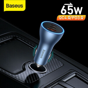 شارژر فندکی باسئوس مدل CGJP 65W