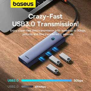 هاب 5 پورت USB-C بیسوس مدل UltraJoy Series BS-OH149