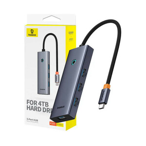 هاب 5 پورت USB-C بیسوس مدل UltraJoy Series BS-OH149