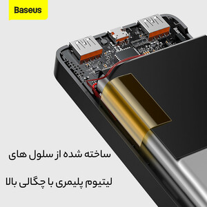 پاوربانک باسئوس مدل Bipow ظرفیت 30000 میلی آمپر ساعت