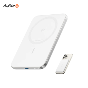 پاوربانک اسلیم انکر مدل A1665 ظرفیت 5000 میلی آمپر ساعت توان 15 وات