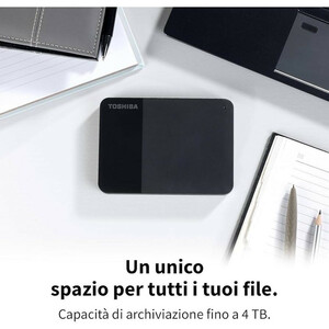 هارد اکسترنال توشیبا مدل Canvio Ready ظرفیت یک ترابایت دارای رابط USB Type-A 3.2