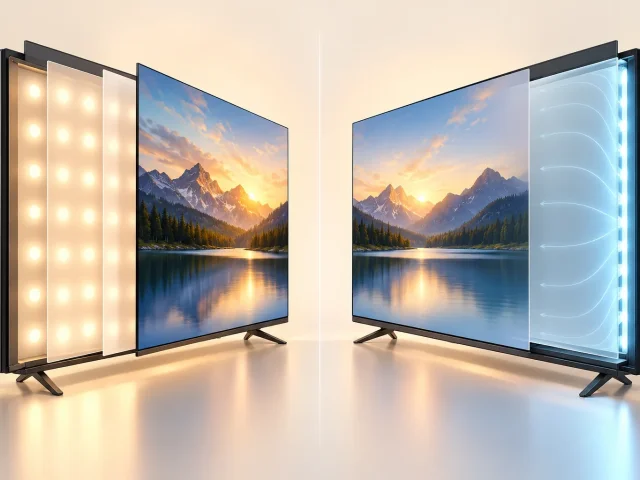 تفاوت بک‌لایت Direct LED و Edge LED در انتخاب قطعه