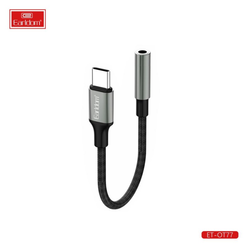 مبدل تایپ سی ( USB-C ) به جک 3.5 میلی متری ارلدام مدل ET-OT77
