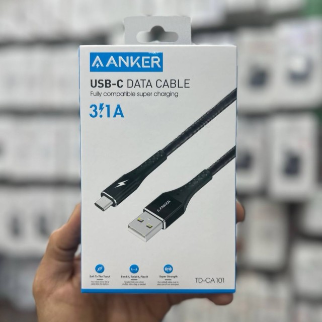 کابل تبدیل USB به USB-C برند AAnker مدل TD-CA101