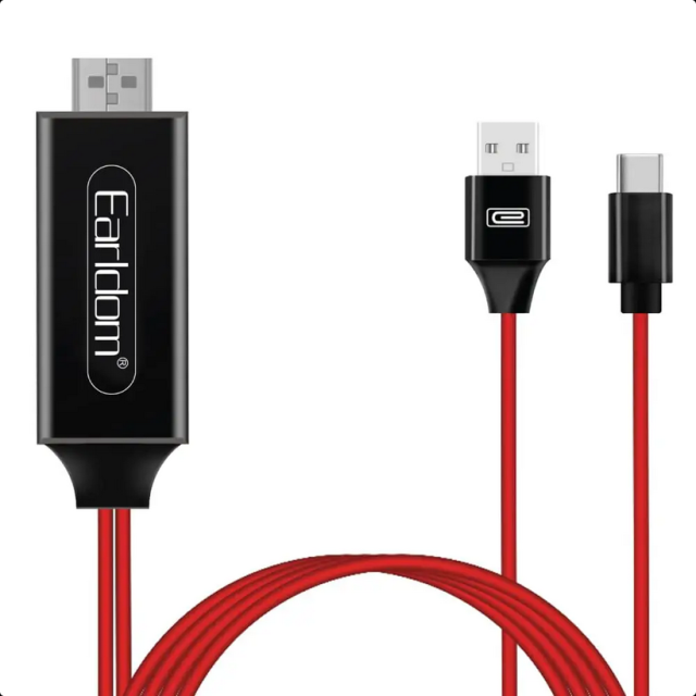 کابل تبدیل UCB-C به HDMI ارلدام مدل ET-W12 طول ۲ متر