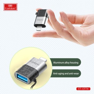 مبدل OTG USB3 به لایتنینگ ارلدام مدل OT74