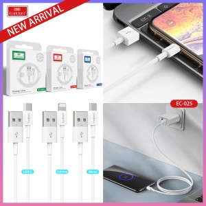 کابل تبدیل USB به لایتنینگ ارلدام مدل EC-025i طول 1 متر