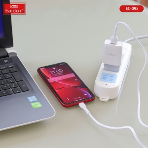 کابل تبدیل USB به microUSB ارلدام مدل EC-095M طول یک متر