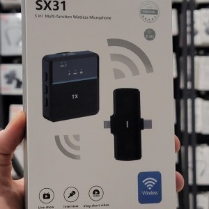 میکروفن یقه ای وایرلس دار مدل SX31 دو کاربره