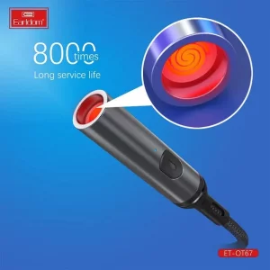 فندک الکترونیکی ارلدام مدل OT67 با درگاه USB-C