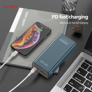 پاوربانک ارلدام مدل ET-PD36 ظرفیت 30000 میلی آمپر ساعت
