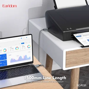 کابل پرینتر جنس کنفی ارلدام (Earldom) مدل EC-PC01 - طول 1.5 متر