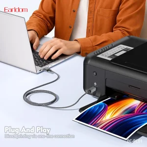 کابل پرینتر جنس کنفی ارلدام (Earldom) مدل EC-PC01 - طول 1.5 متر