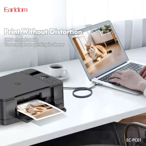 کابل پرینتر جنس کنفی ارلدام (Earldom) مدل EC-PC01 - طول 1.5 متر