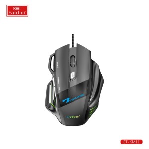 ماوس گیمینگ سیمی ارلدام نورپردازی RGB مدل ET-KM11