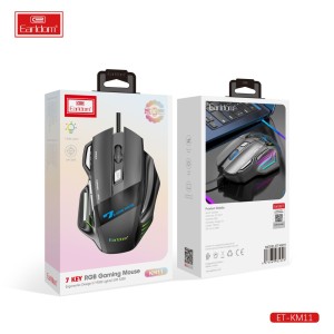 ماوس گیمینگ سیمی ارلدام نورپردازی RGB مدل ET-KM11