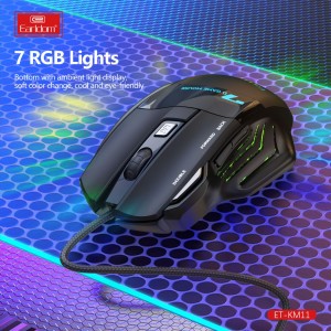 ماوس گیمینگ سیمی ارلدام نورپردازی RGB مدل ET-KM11