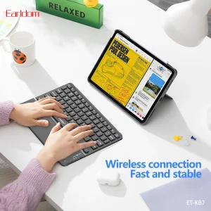 کیبورد بی سیم ارلدام مدل ET-KB7 دارای تاچ پد