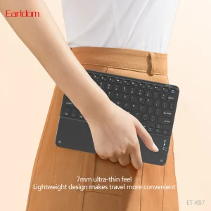 کیبورد بی سیم ارلدام مدل ET-KB7 دارای تاچ پد