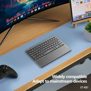 کیبورد بی سیم ارلدام مدل ET-KB7 دارای تاچ پد