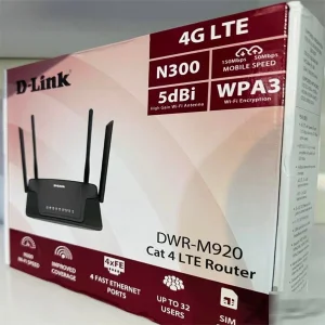 مودم روتر بی‌سیم 4G LTE دی-لینک مدل DWR-M920 با پشتیبانی از سیم‌کارت 3G/4G