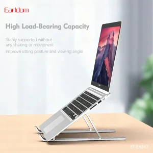 پایه لپ‌تاپ تاشو Earldom مدل ET-EH347؛ فلزی، ارگونومیک و قابل تنظیم