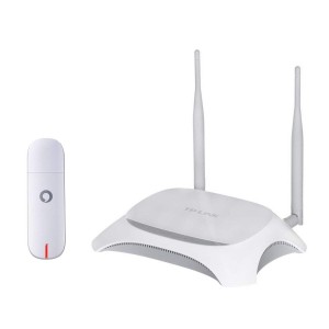 مودم 3G ودافون مدل K4203 به همراه روتر تی پی لینک مدل MR3420