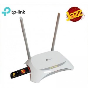 مودم 4G جز مدل W02 به همراه روتر تی پی- لینک TL-MR3420