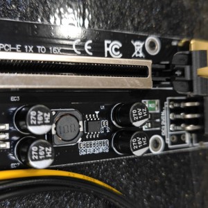 رایزر کارت گرافیک تبدیل PCI EXPRESS X1 به X16 مدل 8 خازن 009s plus