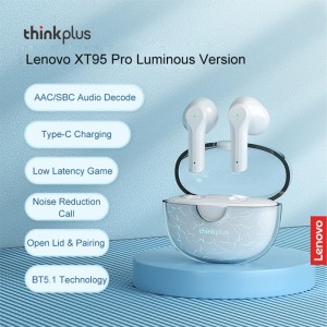 هندزفری بلوتوثی لنوو مدل Thinkplus live pods XT95 Pro Luminous