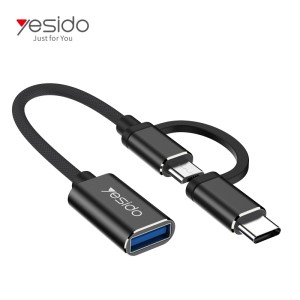 مبدل OTG microUSB/ USB-C به USB 3.0 یسیدو مدل GS02