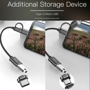 مبدل OTG microUSB/ USB-C به USB 3.0 یسیدو مدل GS02