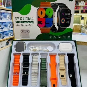 ساعت هوشمند مدل KW22 ULTRA 2 به همراه ایرپاد پرو