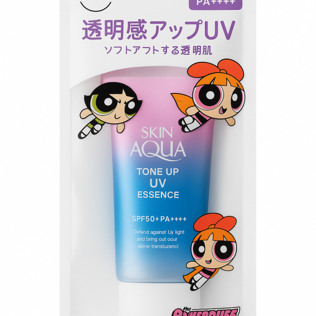 ضد آفتاب ژاپنی  ROHTO AQUA SKIN (عصاره لوندر) طرح Powerpuff girls