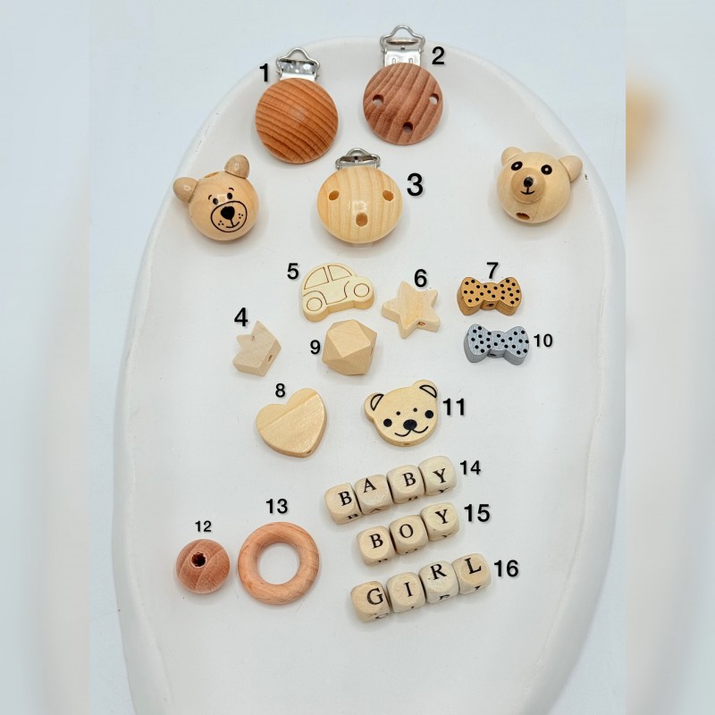 مهره های چوبی