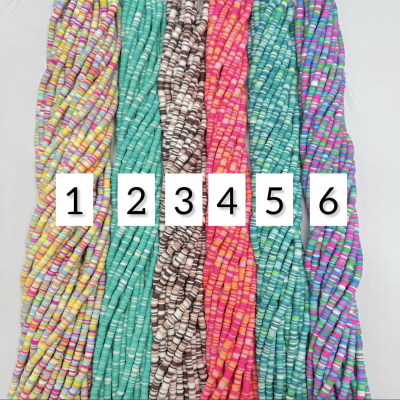 فیمو واشری چندرنگ سایز ۶(۱)