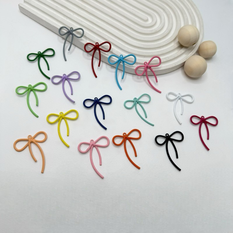 آویز پاپیون فلزی رنگی