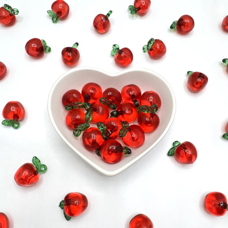 آویز سیب کریستالی